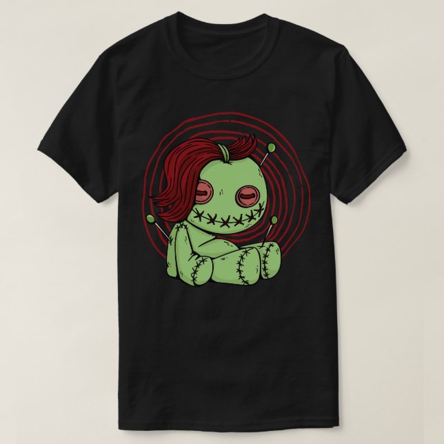 Creepy Voo Doll toon T-Shirt (Design Front)