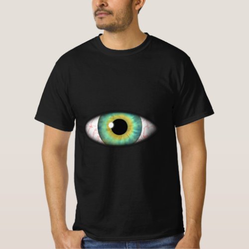 Creepy Weird Evil Blue Eye Iris Eyeball Cyclops T_Shirt