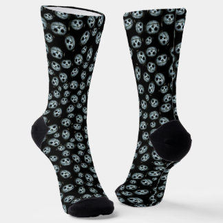 Creepy White Pumpkin Halloween  Socks
