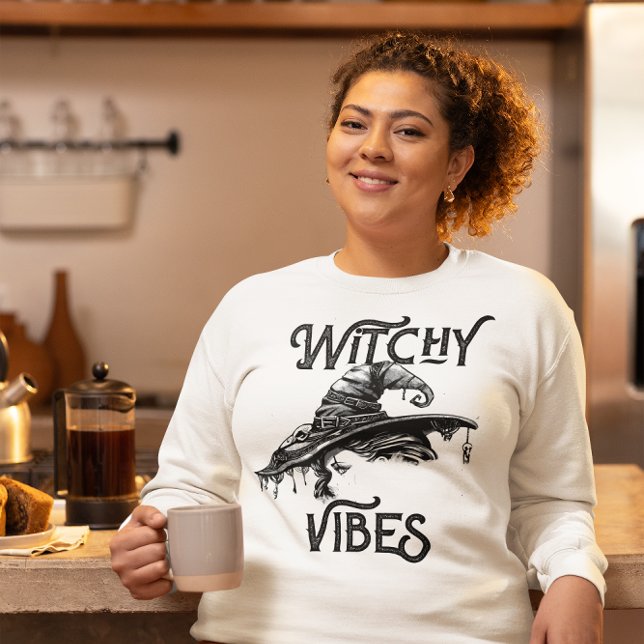 Creepy Witchy Vibes Hoodie - Women's Halloween (Creator Uploaded)