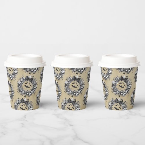 Creepy Wreath Paper Cups