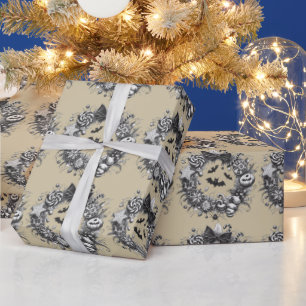 Creepy Wreath Wrapping Paper