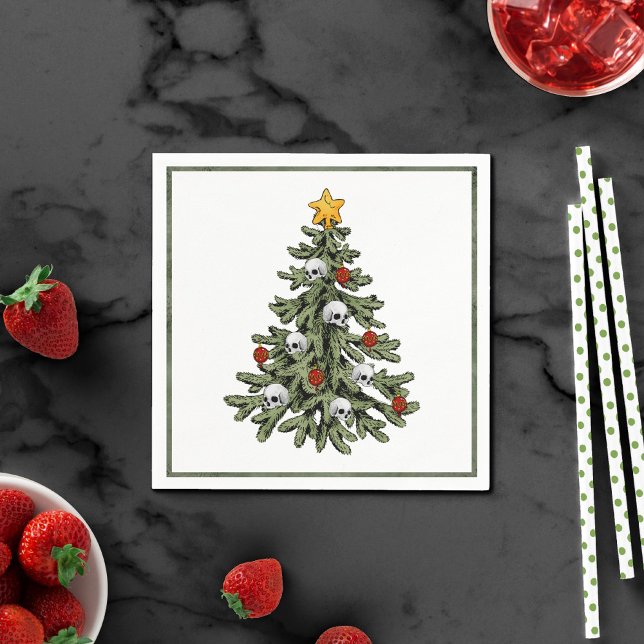 Creepy XMAS | A Very Gothic Christmas Tree Grunge Napkins (Creator Uploaded)