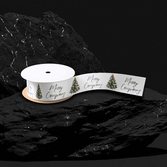 Creepy XMAS | A Very Gothic Christmas Tree Grunge Satin Ribbon (Creator Uploaded)