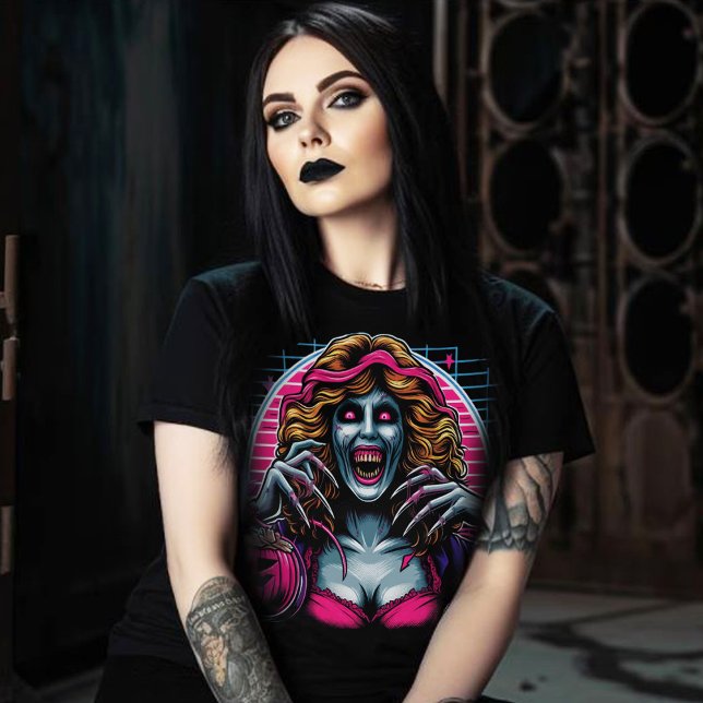 Creepy Zombie Girl T-Shirt (Creator Uploaded)