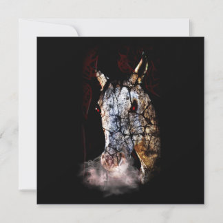Creepy Zombie Horse Invitation
