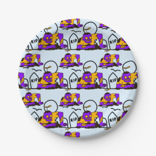 Creepy Zombies Spooky Halloween Party Paper Plates