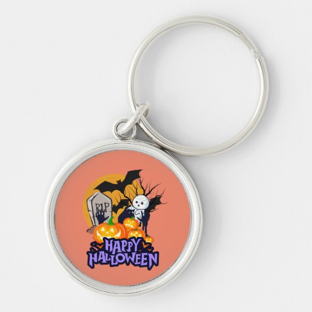 CreepyCemetery Keyholder Keychain (Front)