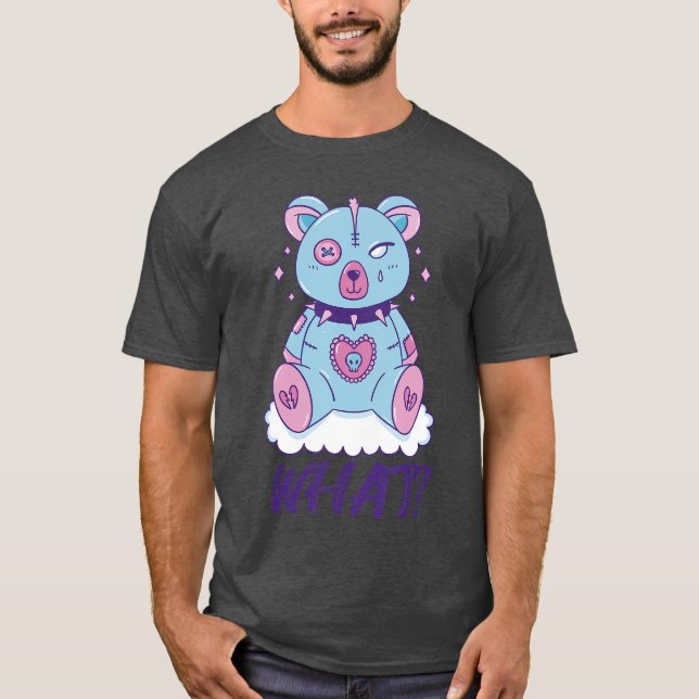 Creepyeddy What Horror Murderouseddy Bear What gir T-Shirt (Front)