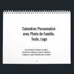 Créez Votre Propre Calendrier Personnalisé Famille Calendar<br><div class="desc">Créez un calendrier personnalisé unique pour votre famille ! Personnalisable avec vos photos et dates importantes. Idéal pour les anniversaires, Noël, les fêtes, ou la décoration maison. Livraison rapide ! ALT-Text: Calendrier Personnalisé Famille Photo Personnalisé</div>
