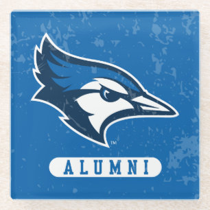 Creighton Alumni University Distressed Glass Coaster