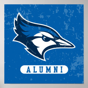 Creighton Alumni University Distressed Poster