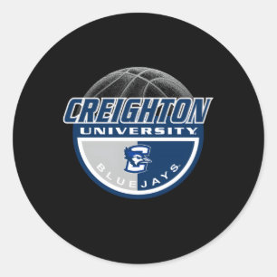 Creighton Bluejays Basketball Dunk Classic Round Sticker