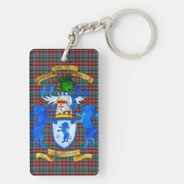 Creighton Coat of Arms Keychain (Back)