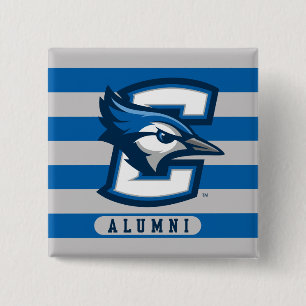 Creighton University Alumni Stripes Button