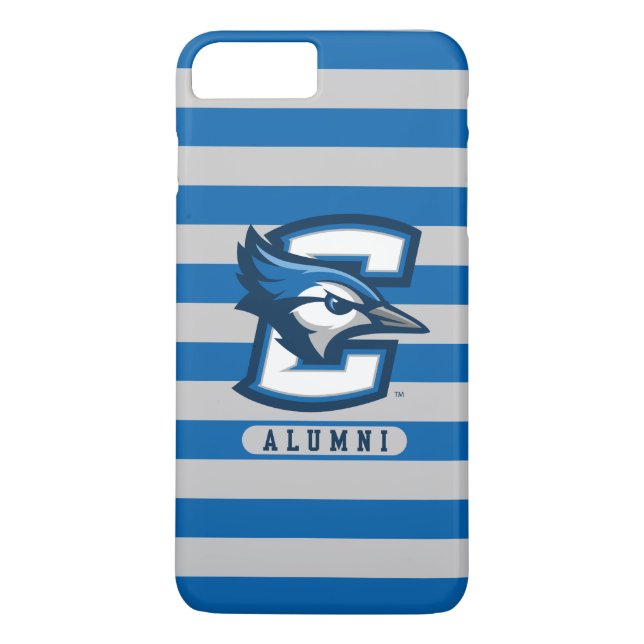 Creighton University Alumni Stripes Case-Mate iPhone Case (Back)