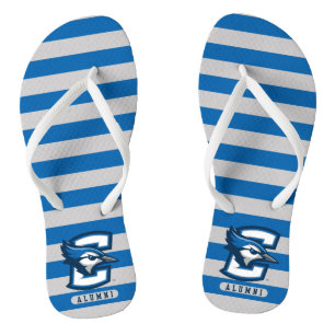 Creighton University Alumni Stripes Flip Flops