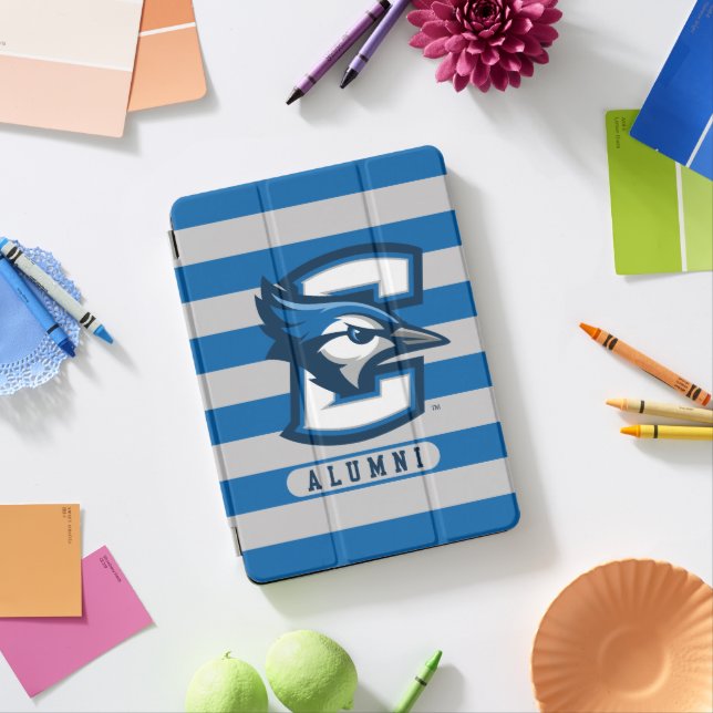 Creighton University Alumni Stripes iPad Pro Cover (Desk)