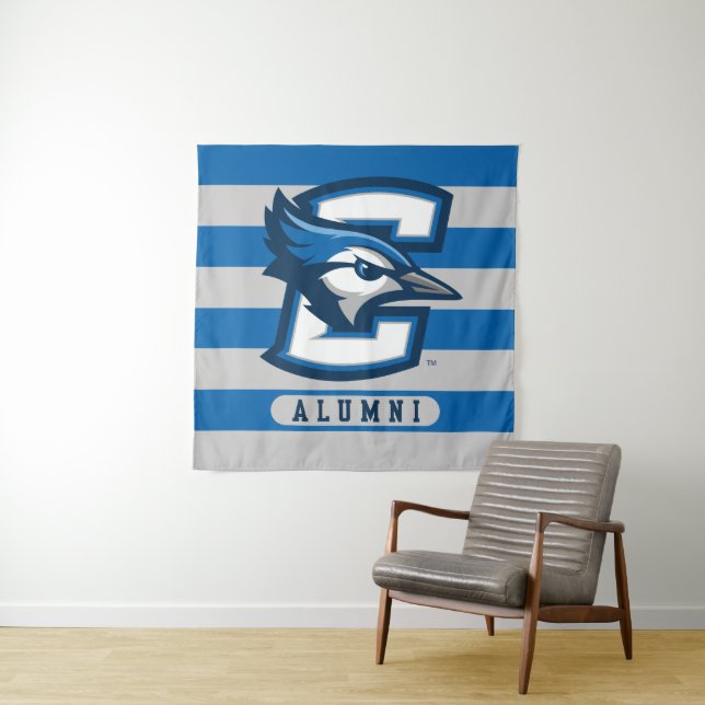 Creighton University Alumni Stripes Tapestry (In Situ)