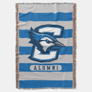 Creighton University Alumni Stripes Throw Blanket