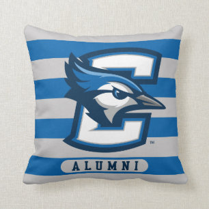Creighton University Alumni Stripes Throw Pillow