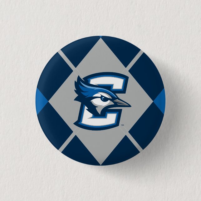Creighton University Argyle Pattern Button (Front)