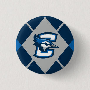 Creighton University Argyle Pattern Button