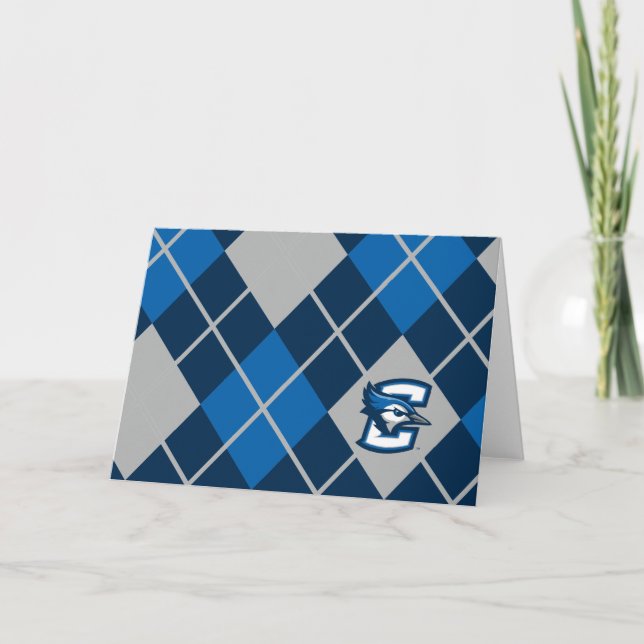 Creighton University Argyle Pattern Card (Front)