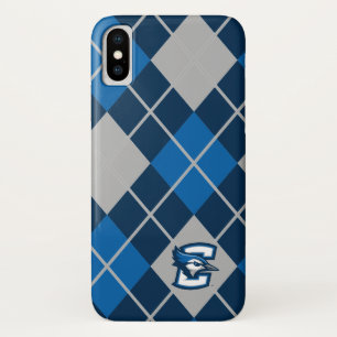 Creighton University Argyle Pattern iPhone X Case