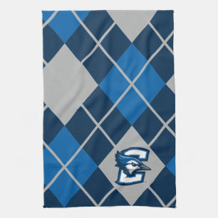Creighton University Argyle Pattern Kitchen Towel