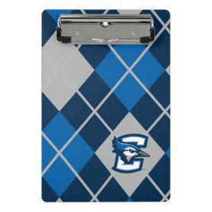 Creighton University Argyle Pattern Mini Clipboard