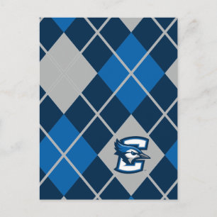 Creighton University Argyle Pattern Postcard
