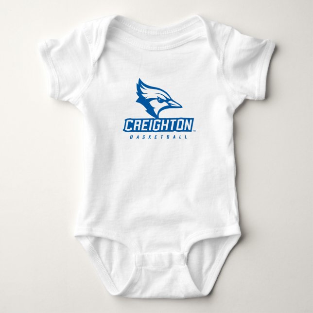 Creighton University Basketball Baby Bodysuit (Front)