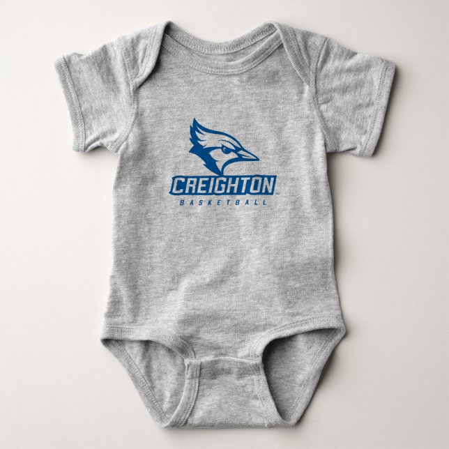 Creighton University Basketball Baby Bodysuit (Front)