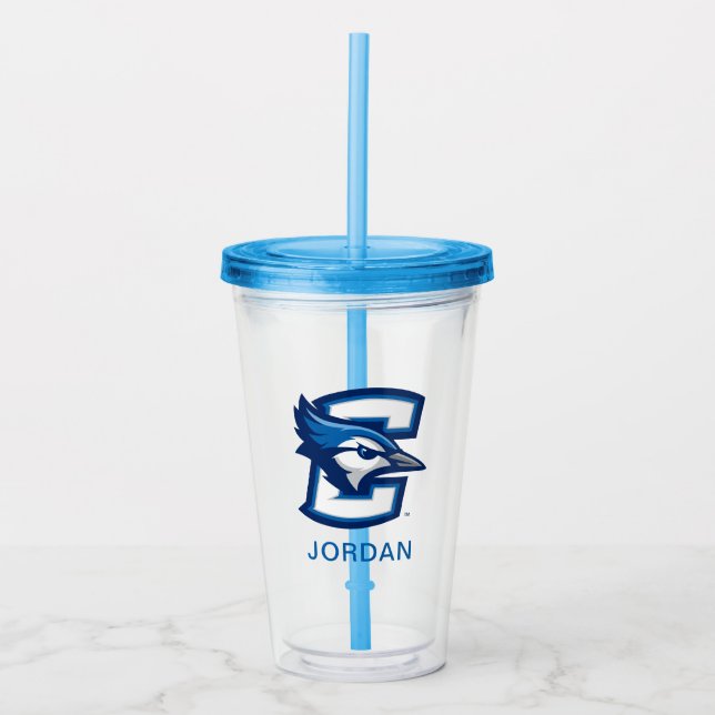Creighton University Bluejay Logo Acrylic Tumbler (Front)