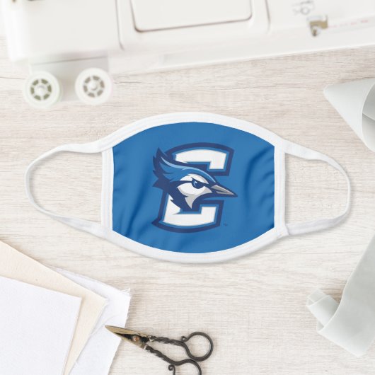 Creighton University Bluejay Logo Face Mask (Insitu)