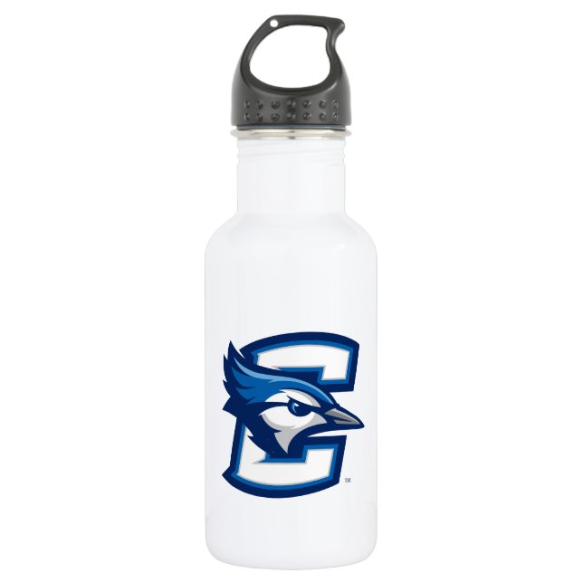 Creighton University Bluejay Logo Stainless Steel Water Bottle (Front)