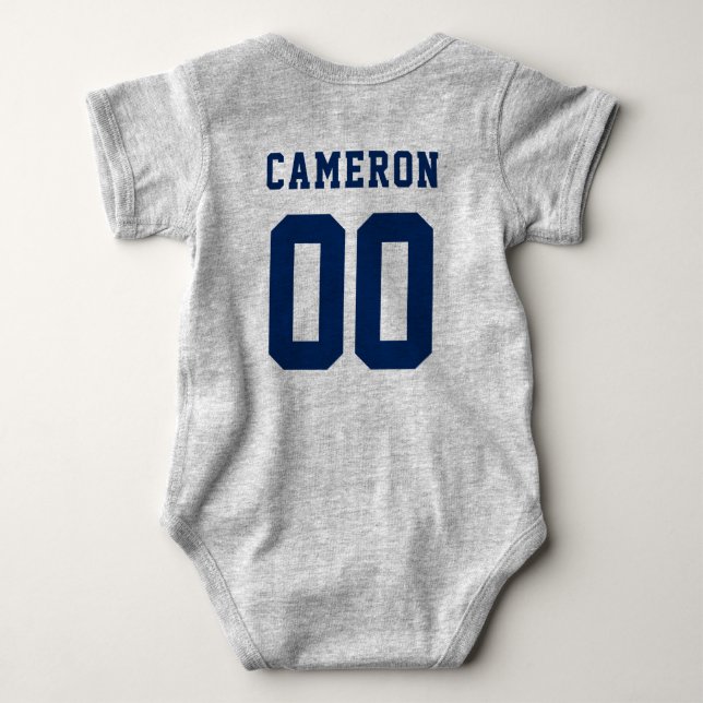 Creighton University Bluejay with Wordmark Baby Bodysuit (Back)