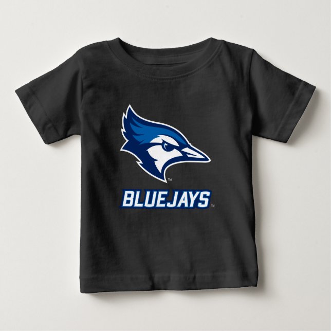 Creighton University Bluejay with Wordmark Baby T-Shirt (Front)