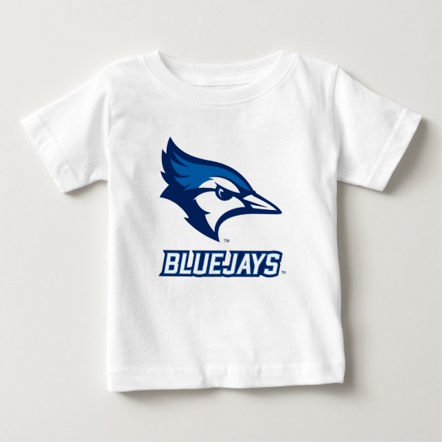 Creighton University Bluejay with Wordmark Baby T-Shirt (Front)