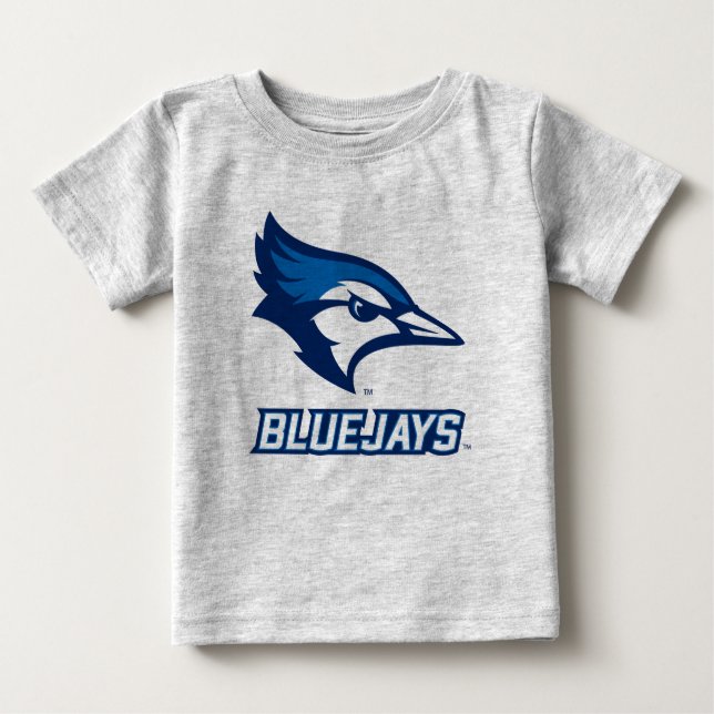 Creighton University Bluejay with Wordmark Baby T-Shirt (Front)
