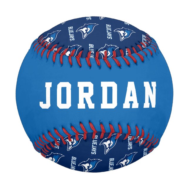 Creighton University Bluejay with Wordmark Baseball (Back)