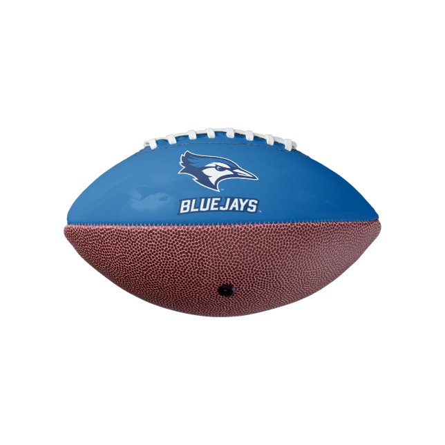 Creighton University Bluejay with Wordmark Football (Rotated 270)