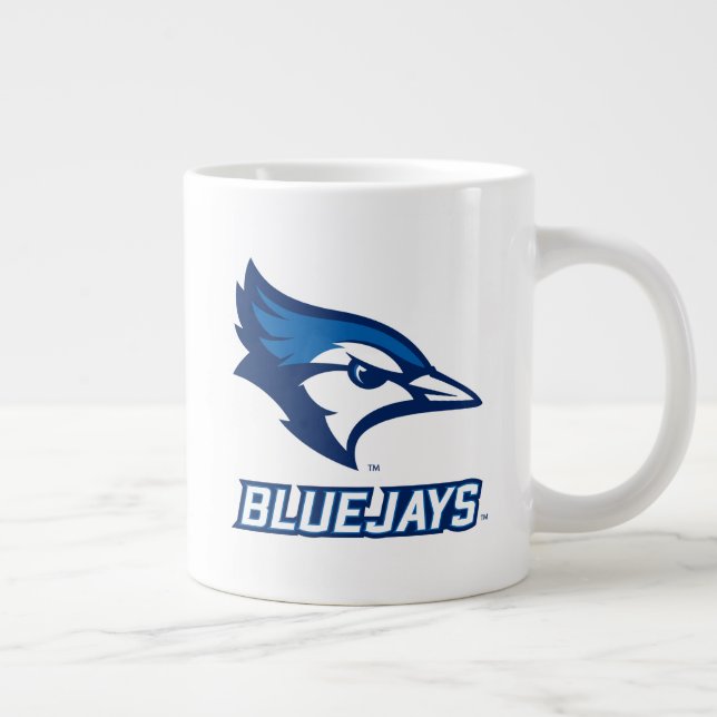 Creighton University Bluejay with Wordmark Giant Coffee Mug (Right)