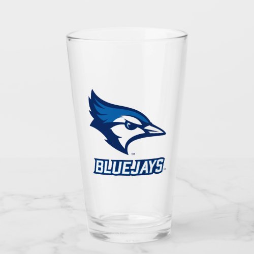 Creighton University Bluejay with Wordmark Glass