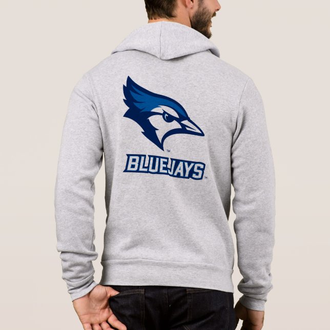 Creighton University Bluejay with Wordmark Hoodie (Back)