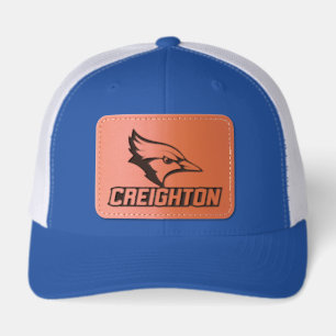 Creighton University Bluejay with Wordmark Leather Patch Hat