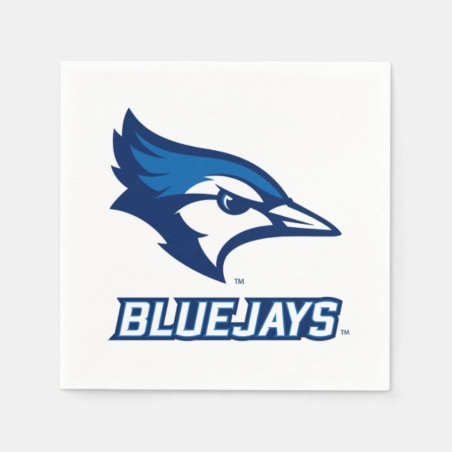 Creighton University Bluejay with Wordmark Napkins (Front)