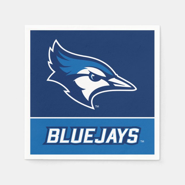 Creighton University Bluejay with Wordmark Napkins (Front)