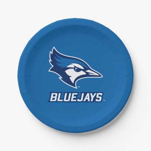 Creighton University Bluejay with Wordmark Paper Plates